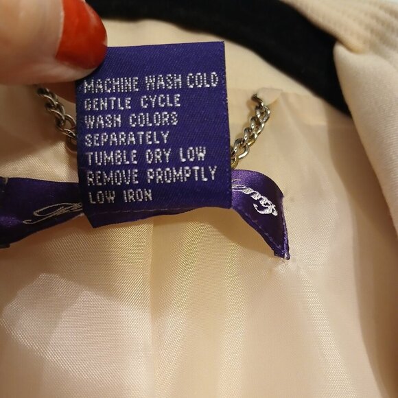 Russell Kemp Butter Yellow Soft & Stylish One Button Blazer Machine Wash&Dry Sz8 - Picture 2 of 10